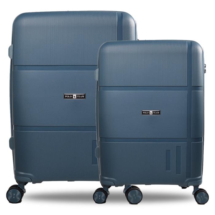 Gambar Koper Hardcase PP Polo Team SET size 18 dan 22 Inch - 9908 - Biru dari KoperID undefined Tokopedia