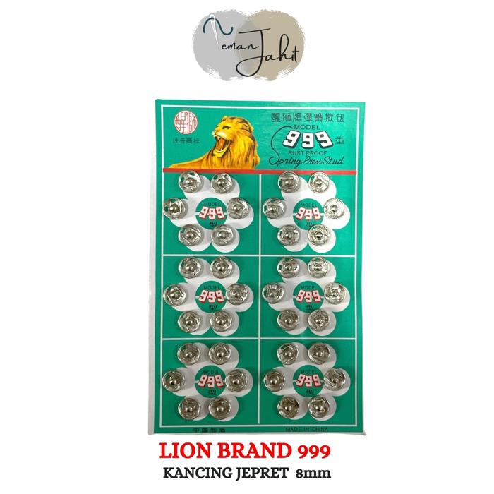 Gambar Kancing Jepret 999 Lion Brand / Kancing Cetet dari temanjahitidn undefined Tokopedia