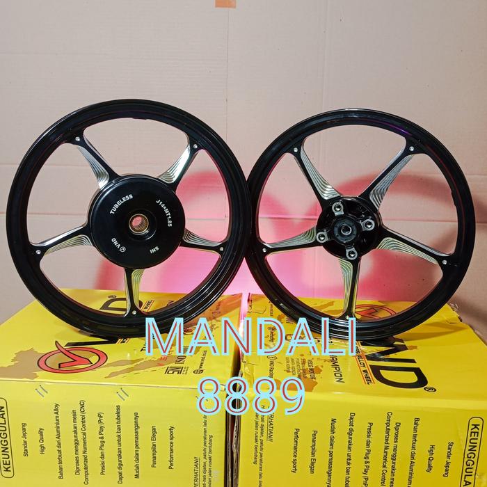 Gambar VELG VND AK55 V2 VARIO 110 ALL BEAT SCOOPY GENIO SPACY RING 14 - Hitam, 14x140/160 dari MANDALI 8889 undefined Tokopedia
