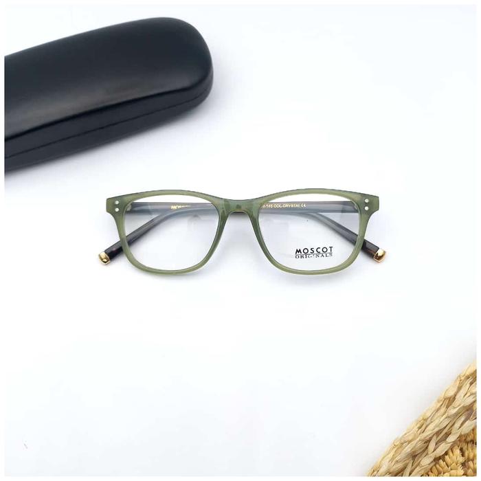 Gambar Frame Kacamata MOSCOT ALEX Pria Wanita - Hijau Doff, Bluechromic dari ANADYR undefined Tokopedia