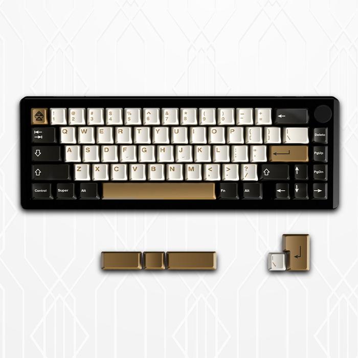 Gambar Noir Spade65 65% Aluminum Wireless Mechanical Keyboard Gasket Mount - Obsidian Black, KU Brown dari Noir Gear Official Store undefined Tokopedia