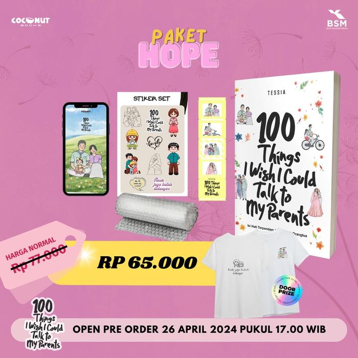 Gambar Pre Order - Buku Pengembangan Diri - 100 Things I Wish I Could Talk to My Parents - Tessia - Coconut Books - Bumifiksi - Paket Dream dari Bumi Fiksi Makassar undefined 3 Tokopedia