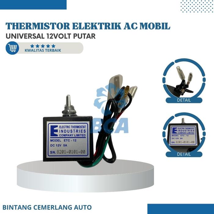 Gambar THERMISTOR THERMOSTAT ELEKTRIK AC Mobil 12V 12 Volt Pengatur Suhu Umum - PUTAR dari bintangcemerlangauto undefined Tokopedia
