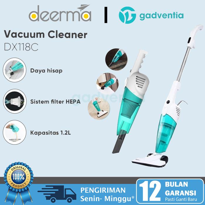 Gambar Deerma DX118C Wired Vacuum Cleaner Vacum Vakum Debu Derma 2in1 400W dari GADVENTIA undefined Tokopedia