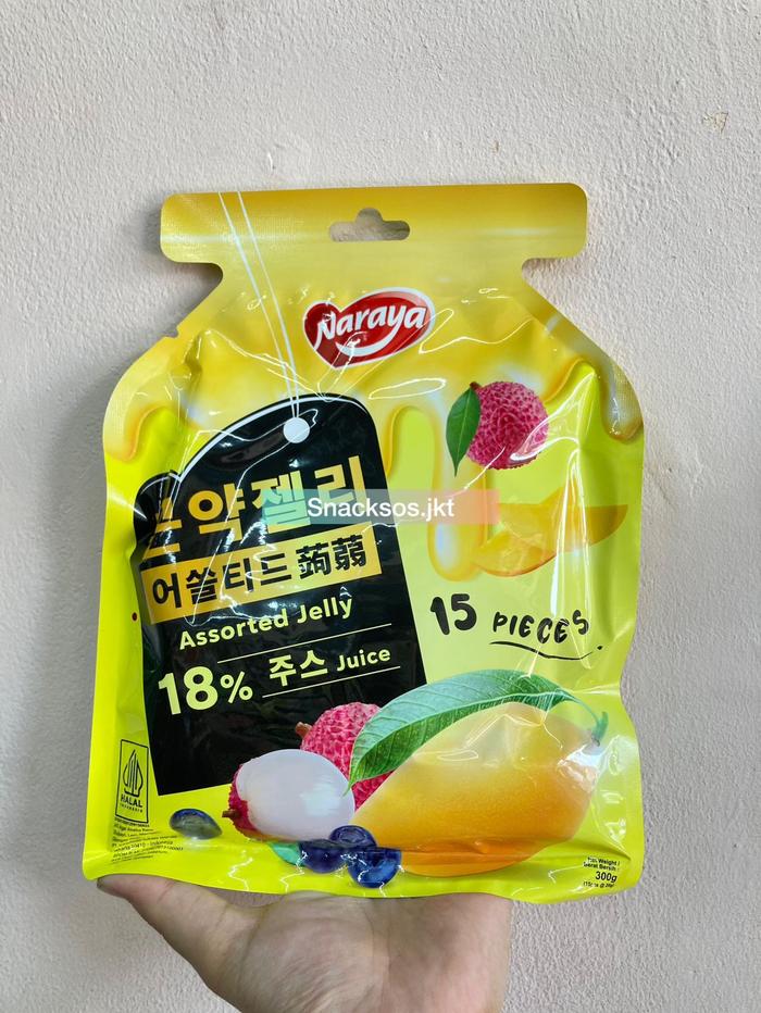 Gambar Naraya Konyaku Jelly Assorted / Lychee / Blueberry / Mango - Leci Mangga - Jelly Assorted, NARAYA dari Snacksos.jkt undefined Tokopedia