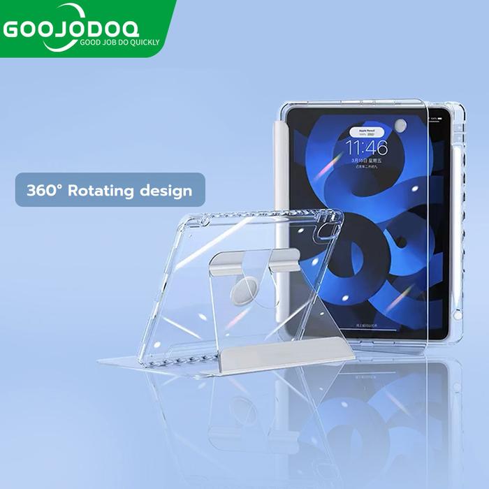 Gambar GOOJODOQ Rotating Transparent Precision Acrylic Case for iPad 8.3-"12.9" Mini6 Pro Air - 7/8/9 10.2" dari Goojodoq Professionals undefined Tokopedia