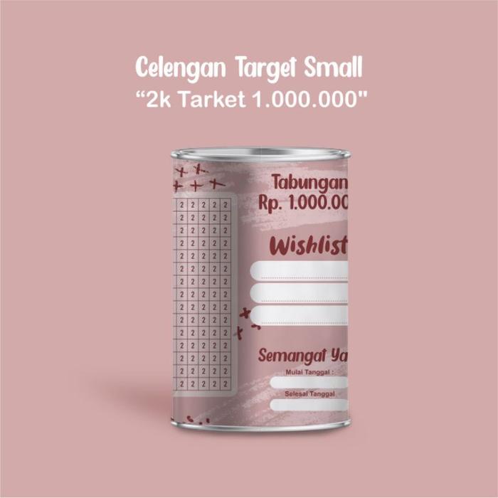 Gambar celengan target murah celengan viral tiktok tabungan buka tutup - 2k target 1jt dari Minibeautydps undefined Tokopedia