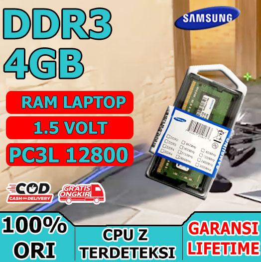 Gambar SODIMM RAM LAPTOP DDR3 4GB PC-12800 MEMORY DDR3 4GB CAMPUR - 4GB PC3L 12800 dari Pc Murah Comp undefined Tokopedia
