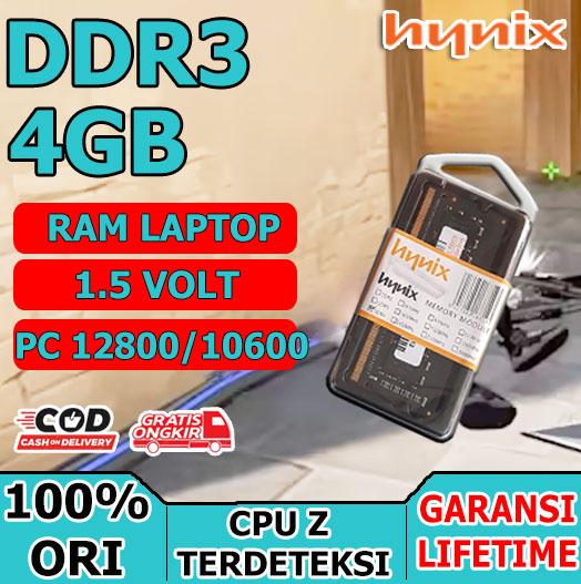 Gambar SODIMM RAM LAPTOP DDR3 4GB PC-12800 MEMORY DDR3 4GB CAMPUR - 4GB 12800 HY dari Pc Murah Comp undefined Tokopedia