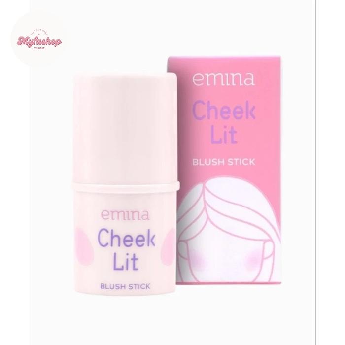 Gambar Emina Cheek Lit Blush Stick 7 gr Blush on dalam bentuk stick dengan tekstur creamy-to-powdery - peach dari Myfa_Official undefined 3 Tokopedia