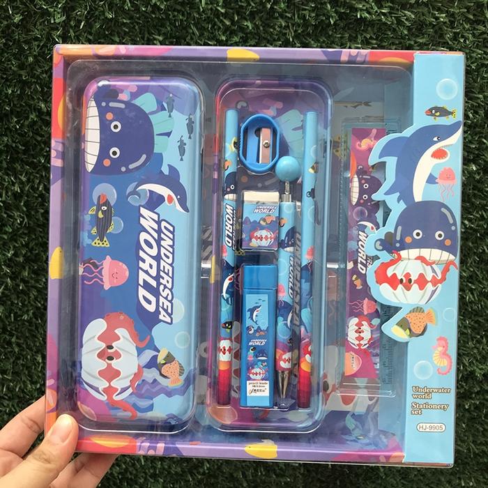 Gambar STATIONARY SET Kotak Pensil Anak Set Stationery Alat Tulis Kotak Pensi - ST064 dari indofashion.tbe undefined Tokopedia