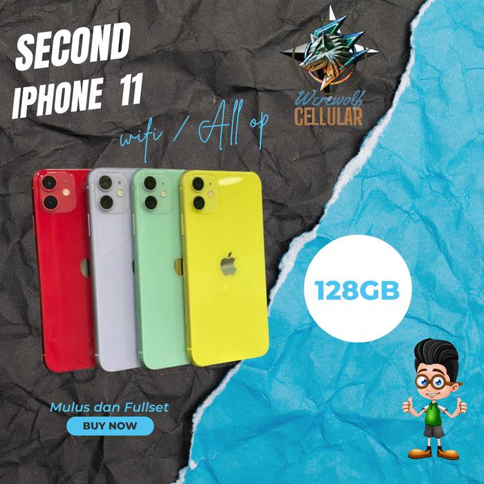 Gambar Second iPhone 11 128 GB Mulus dan Garansi - All Operator - WIFI ONLY, RED dari werewolf cellular undefined Tokopedia