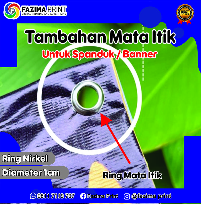 Gambar Tambahan Mata Itik / Mata Ayam Untuk Spanduk / Banner dari Fazima Print undefined Tokopedia