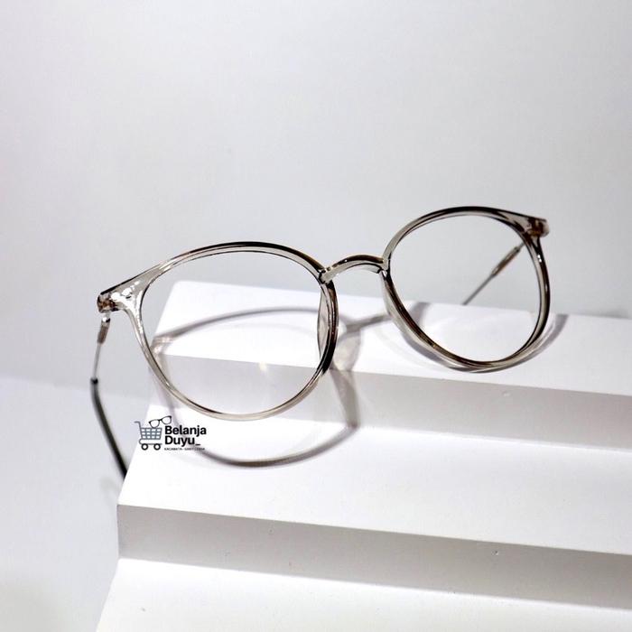 Gambar Kacamata belanjaduyu - Frame WIRDA SIMPLE - Checkout frame & lensa untuk request minus - silinder - antiradiasi Eyewear Glasses - Gray dari KACAMATA BELANJADUYU undefined Tokopedia