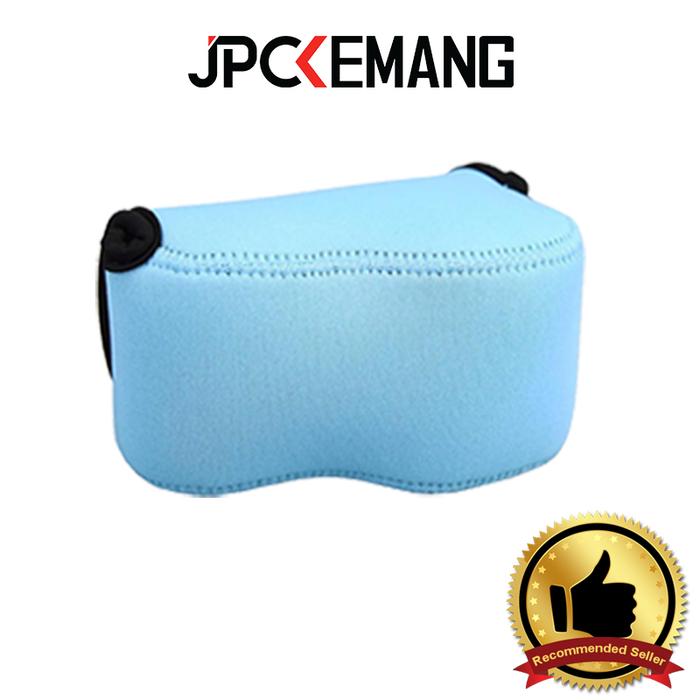 Gambar Neoprene Camera Case for Sony ZVE10 A6400 A6000 Canon EOS M200 M100 Nikon Z30 Casing Kamera - Biru Muda dari JPC Kemang undefined Tokopedia