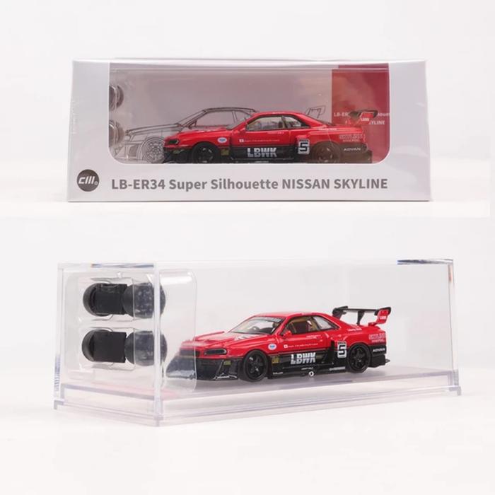 CM Model 1/64 Nissan R34 Skyline GTR LBWK Super Silhouette #5