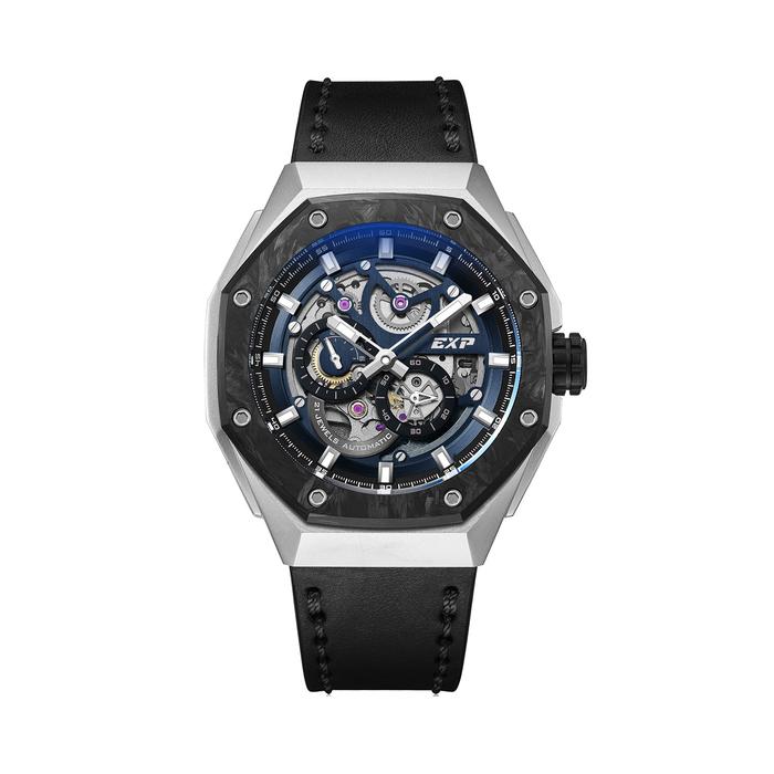 Gambar Expedition 6818 MAL Jam Tangan Pria Automatic Carbon Titanium - Black Blue dari Time Concept Official undefined Tokopedia