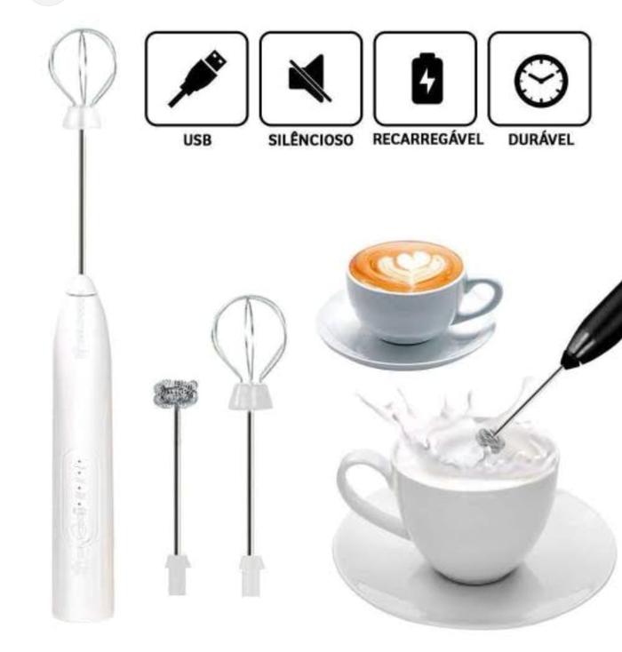 Gambar Hand Mixer / Hand blender / Alat Pengocok Telur  / Alat pengocok susu dan kopi / 2 in 1 USB - Putih dari DeHome Store_NEW undefined Tokopedia