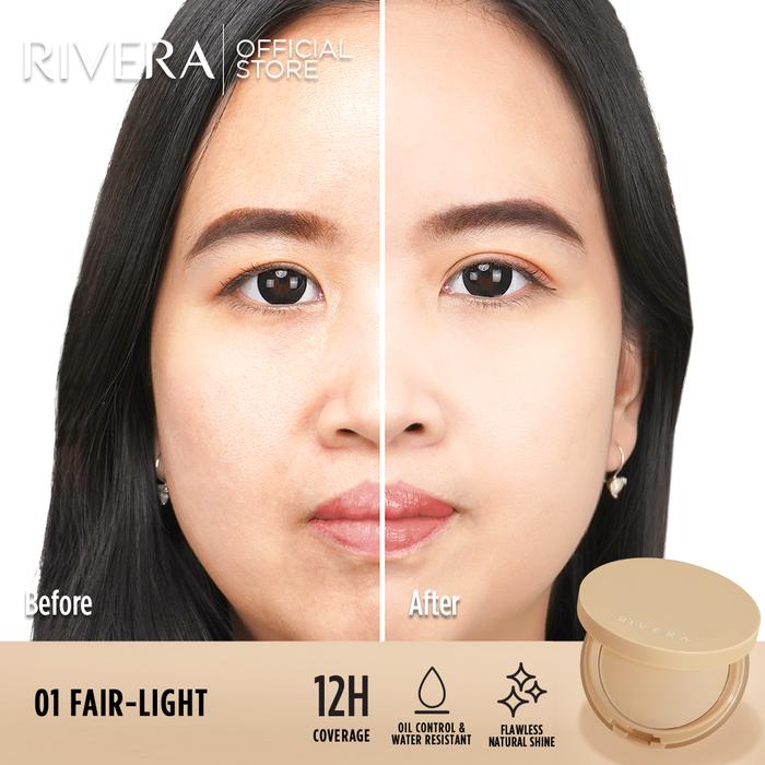 Gambar Rivera Bareskinned Powder - Foundation Two Way Cake 12gr - 01 Fair Light dari RIVERA COSMETICS undefined Tokopedia