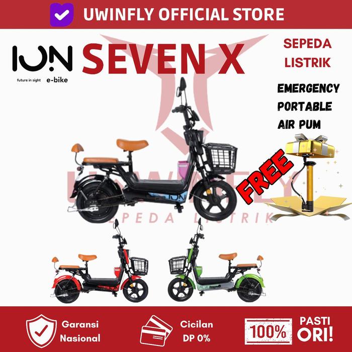 Gambar SEPEDA LISTRIK UWINFLY D7D - ION 7X, RED dari U-Winfly Indonesia undefined Tokopedia