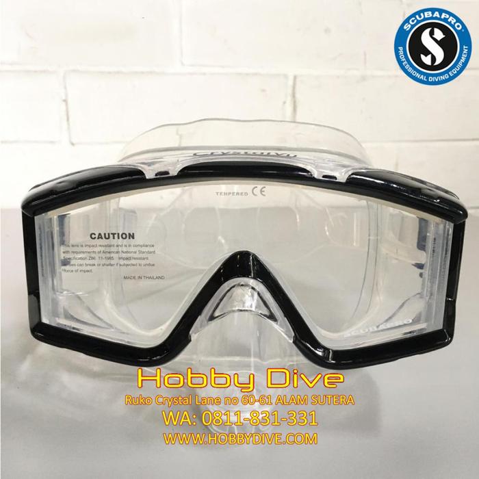 Gambar Scubapro Mask Crystal Vu With Purge - Black Clear - Scuba Diving - With Purger dari HOBBY DIVE undefined Tokopedia