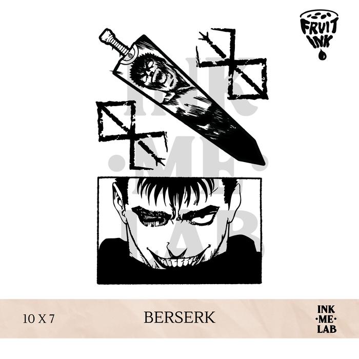 Gambar FRUIT INK TATTO 10x7cm VOL 2 BY INKME.LAB Tato Temporer - Berserk dari Inkmelab undefined Tokopedia