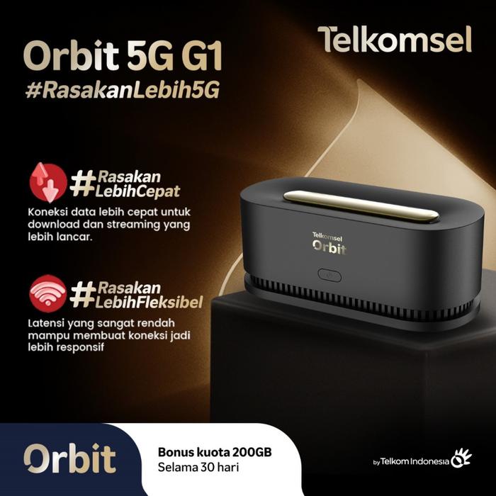 Gambar Modem Wifi Telkomsel Orbit 5G G1 HKM-881 free Kuota 200GB dari Mugen Computer undefined Tokopedia