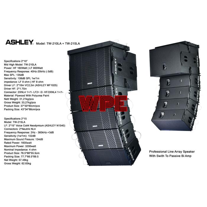 Gambar speaker pasif line array Ashley tw215la tw 215la tw 215 la dari wpe_NEW undefined Tokopedia
