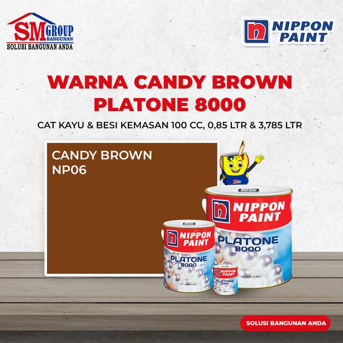 Gambar Cat Minyak Kayu dan Besi NIPPON Platone 8000 - Candy Brown, 0,85 Ltr dari SM Bangunan Palembang undefined Tokopedia