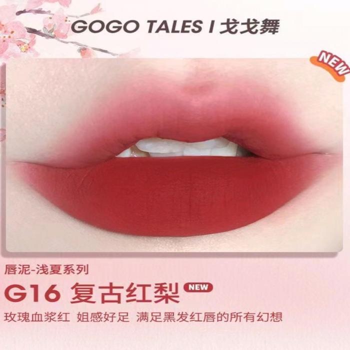 Gambar GT476 GOGO TALES AFTER GLOW CREAMY LIPTINT MUD I - G16 Red Pear dari BeautyKiosk undefined Tokopedia