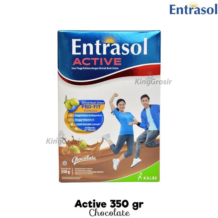 Gambar Entrasol Active Susu Untuk Tulang 340gr / Susu Bubuk Untuk Dewasa - Chocolate 340gr dari GALLERY MAEBA undefined Tokopedia
