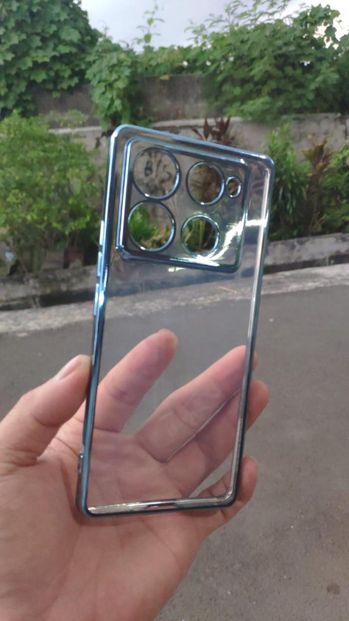 Gambar Casing Infinix Note 40 Pro Plus 4G 5G Silikon Plating Square Clear Bening Casing Magsave - Biru, INF NOTE 40 PRO dari HAKUNAMATATA CASE undefined Tokopedia
