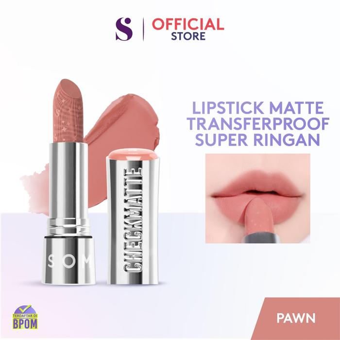 Gambar SOMETHINC Checkmatte Transferproof Lipstick MATTE - ~02 Pawn dari Pheroneid undefined Tokopedia