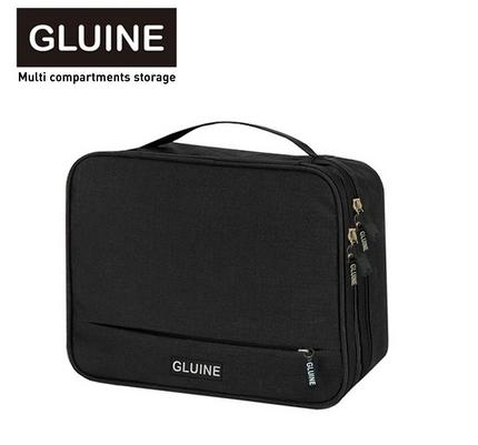 Gambar GLUINE 3368 Tas Kabel Organizer Double Layer Peyimpanan Tas Gadged Aksesories HP Powerbank Charger Kabel Electronics Organizer - Hitam dari ANGELVIN88 undefined Tokopedia