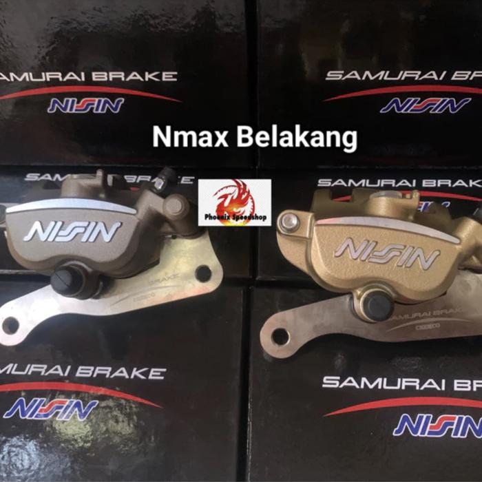 Gambar Kaliper Belakang Nissin Samurai 2piston Nmax Old, Nmax New, Aerox New, Aerox - Hitam dari Phoenix Speedshop undefined Tokopedia