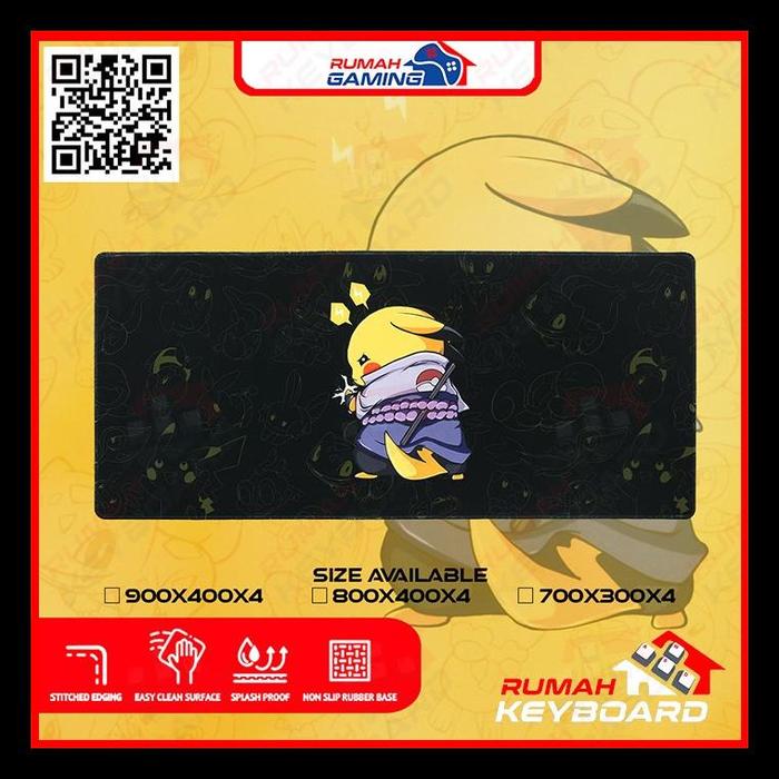 Gambar PREMIUM DESKMAT - GAMING MOUSEPAD - NARUTO - SASUKE - XXL - ANTI SLIP - SASUKE BLACK, 900 X 400 X 4 dari wicakjaya undefined Tokopedia