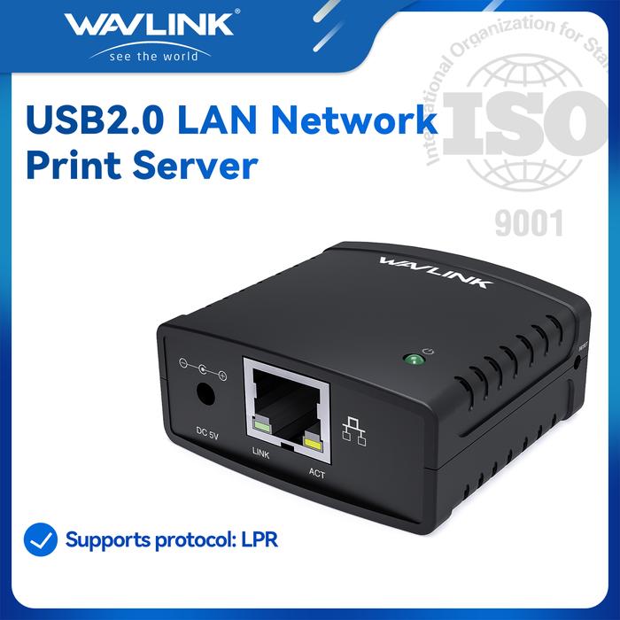 Gambar Wavlink USB2.0 LAN Network Print Server Kompatibel dengan Printer Epson Canon Laser Ink-jet atau USB, Berbagi Cetak, Protokol LPR, Adapter 10/100Mbps untuk Komputer Windows, MacOS Tanpa Driver Diperlukan dari Aksesori Komputer Perferred undefined Tokopedia