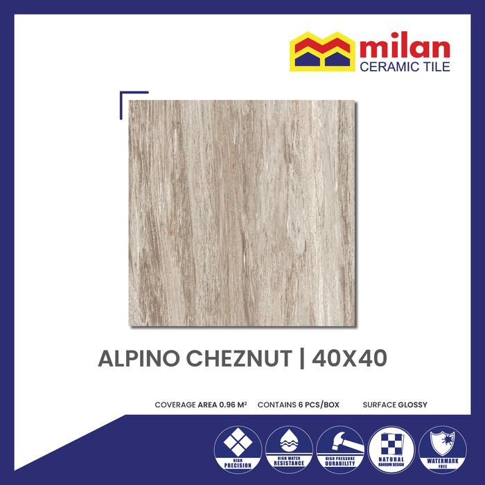 Milan Rio Walnut Keramik Milan Motif Kayu Jati Granit Motif Kayu Matte Ready Bosku,
