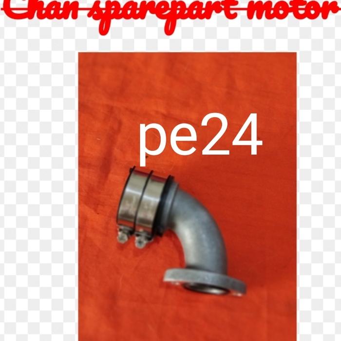 Gambar intake manipol suzuki smash , shogun  miring  pasang karbu pe 24 , pe - pe 24 dari Chan Sparepart Motor undefined Tokopedia