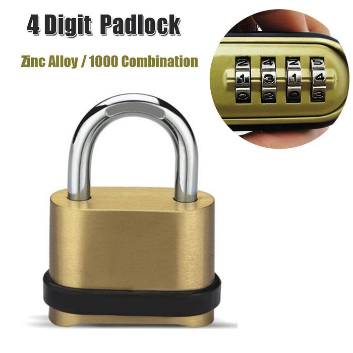 Gambar Gembok Padlock TONYON 4 Digit Kombinasi Angka Gembok Panjang Dan Pendek - Pendek dari Malikha&Nahla undefined Tokopedia