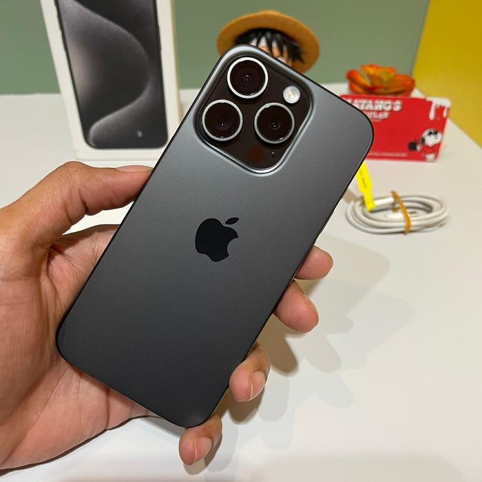 Gambar iPhone 15 Pro 256GB 128GB iBox Second Fullset Original - Black Titanium, 128GB dari Mayang’s Cellular undefined Tokopedia
