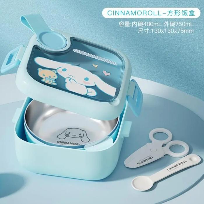 Gambar Lovely- Kotak makan stainless cinnamoroll melody license ori / lunch box stainless - CN kotak dari Lovelybabykidzz undefined Tokopedia