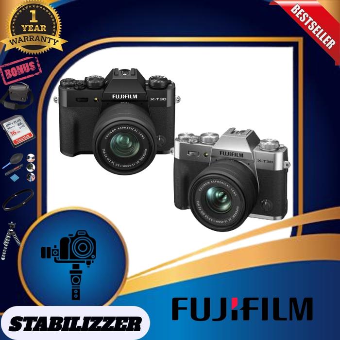 Gambar KAMERA FUJIFILM X-T30 MARK II KIT XC 15-45MM / FUJIFILM XT30 MARK II KIT XC15-45MM / MIRRORLESS FUJI XT30 MARK 2 - PAKET dari STABILIZZER CAM undefined Tokopedia
