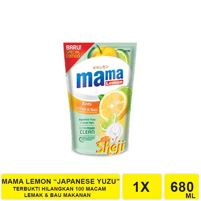 Gambar MAMA LEMON / LIME 680 ML SABUN PENCUCI PIRING, GELAS, BUAH DAN SAYUR - MAMA YUZU, 680ML dari Sheji undefined Tokopedia