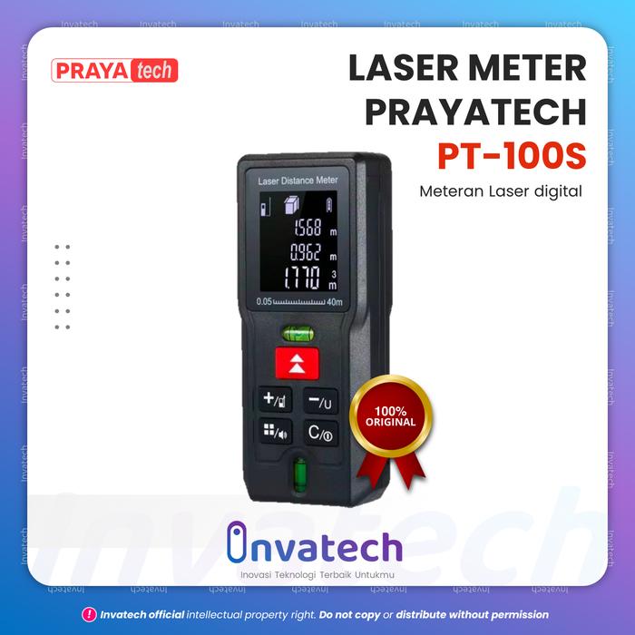 Jual PRAYATECH METERAN LASER DIGITAL 40M 60M 80M 100M 120M LASER ...