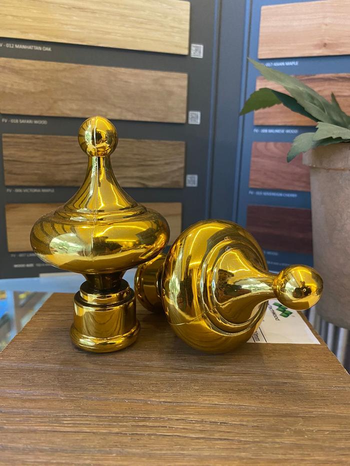 Gambar END CUP TOPI KECIL/PENUTUP UJUNG TIANG PIPA/TUTUP PIPA GORDEN - Gold dari Golden Indah Interior undefined Tokopedia