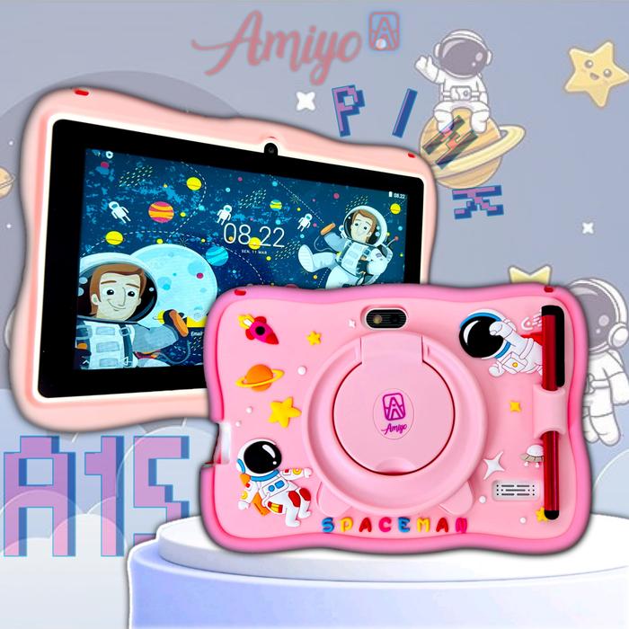 Gambar AMIYO A15 Astronaut Kids Tab Study Tablet Belajar Anak Edukasi Gadget - Pink dari MOBAKIDS STUFF undefined Tokopedia