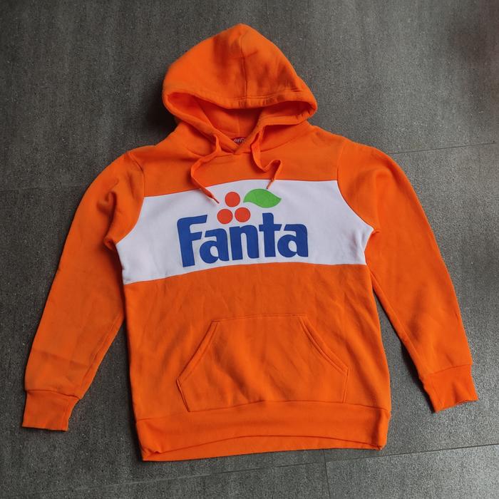Jual sweater hoodie fanta by coca cola japan rare used good