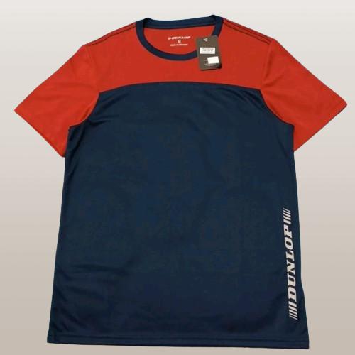 Gambar Kaos Dunlop Men Sports Tshirt Pria NAVY-RED (Size S,M,L) ORIGINAL - S dari Sister Yeni'xu Store undefined Tokopedia