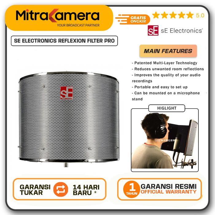 Gambar sE Electronics Reflexion Filter PRO Portable Vocal Booth dari Mitrakamera undefined Tokopedia